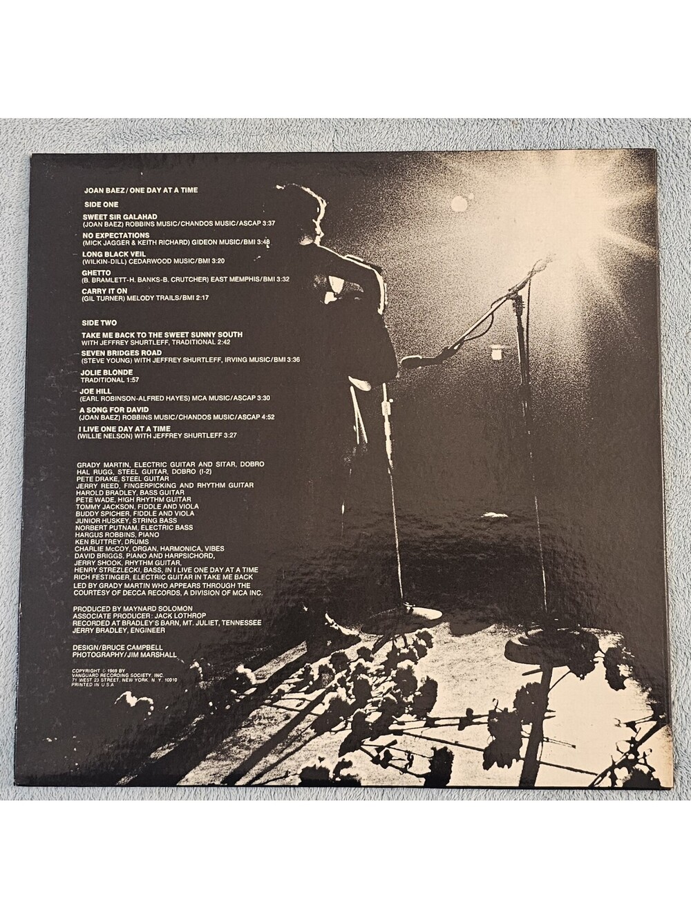 Joan Baez - One Day At A Time Vinyl LP Record Album Excellent - Picture 3 of 6